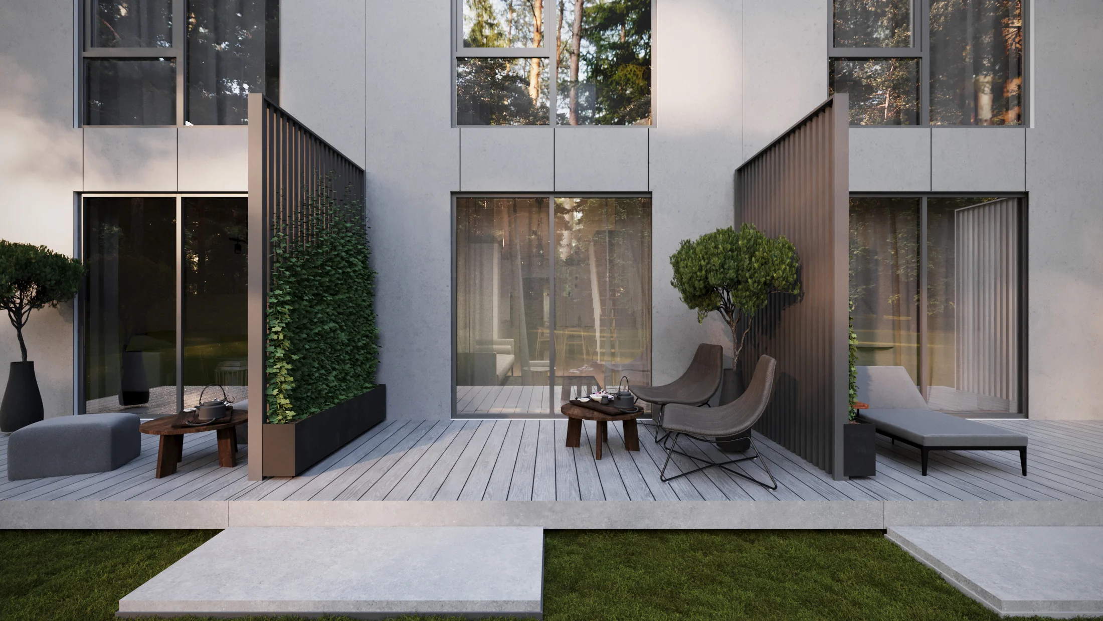 TOWNHOUSE private terrace and garden